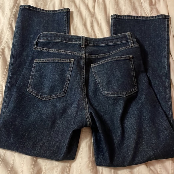 Uniqlo Dark Wash Kick Flare Denim - Picture 7 of 8